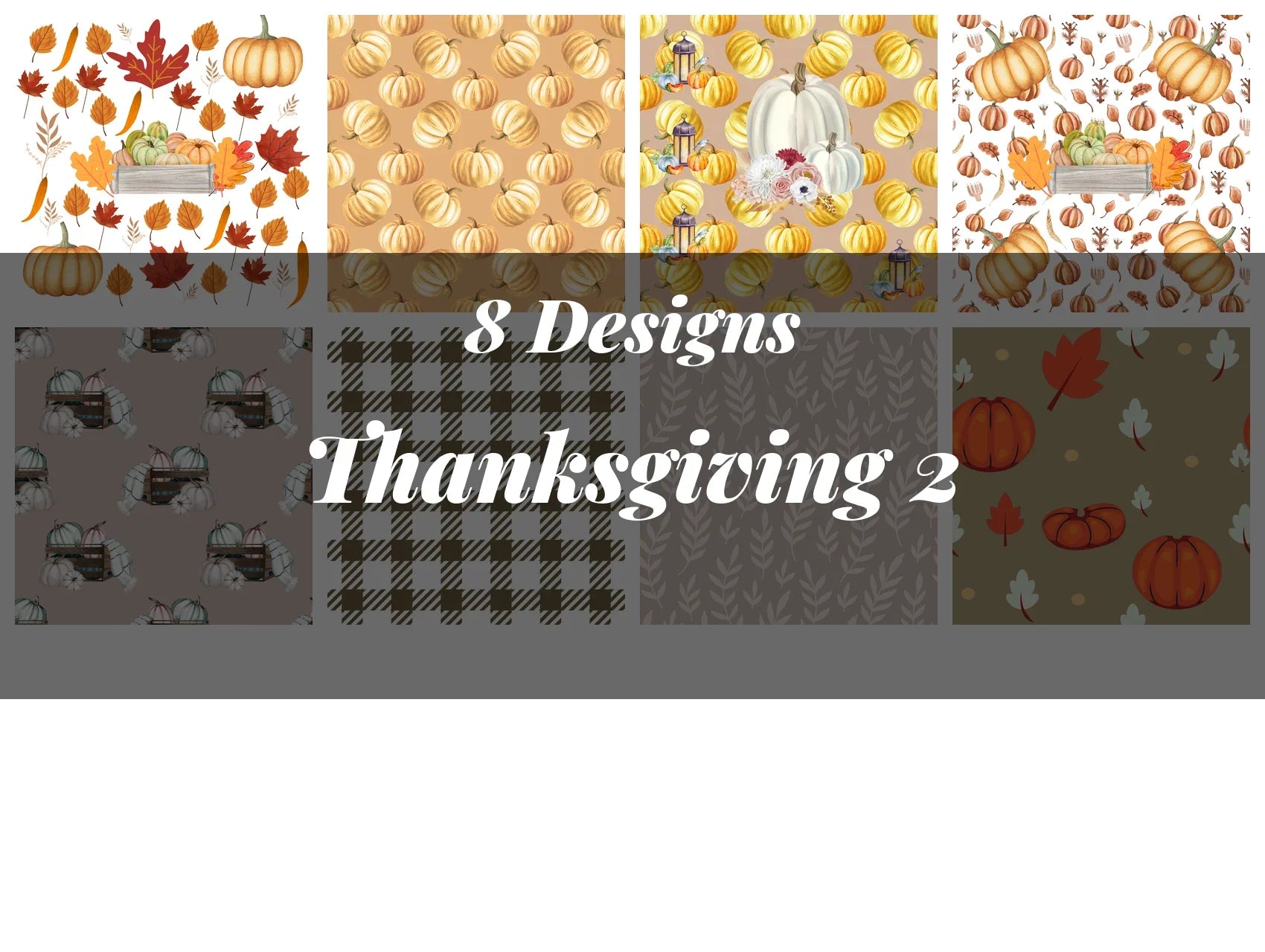 Thanksgiving Seamless Digital Paper 2 - CraftNest - Digital Crafting and Art