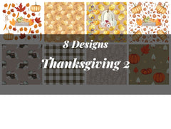Thanksgiving Seamless Digital Paper 2 - CraftNest - Digital Crafting and Art