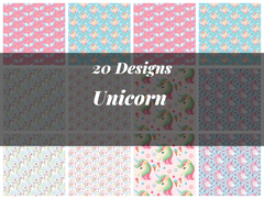 Unicorn Seamless Digital Paper - CraftNest - Digital Crafting and Art