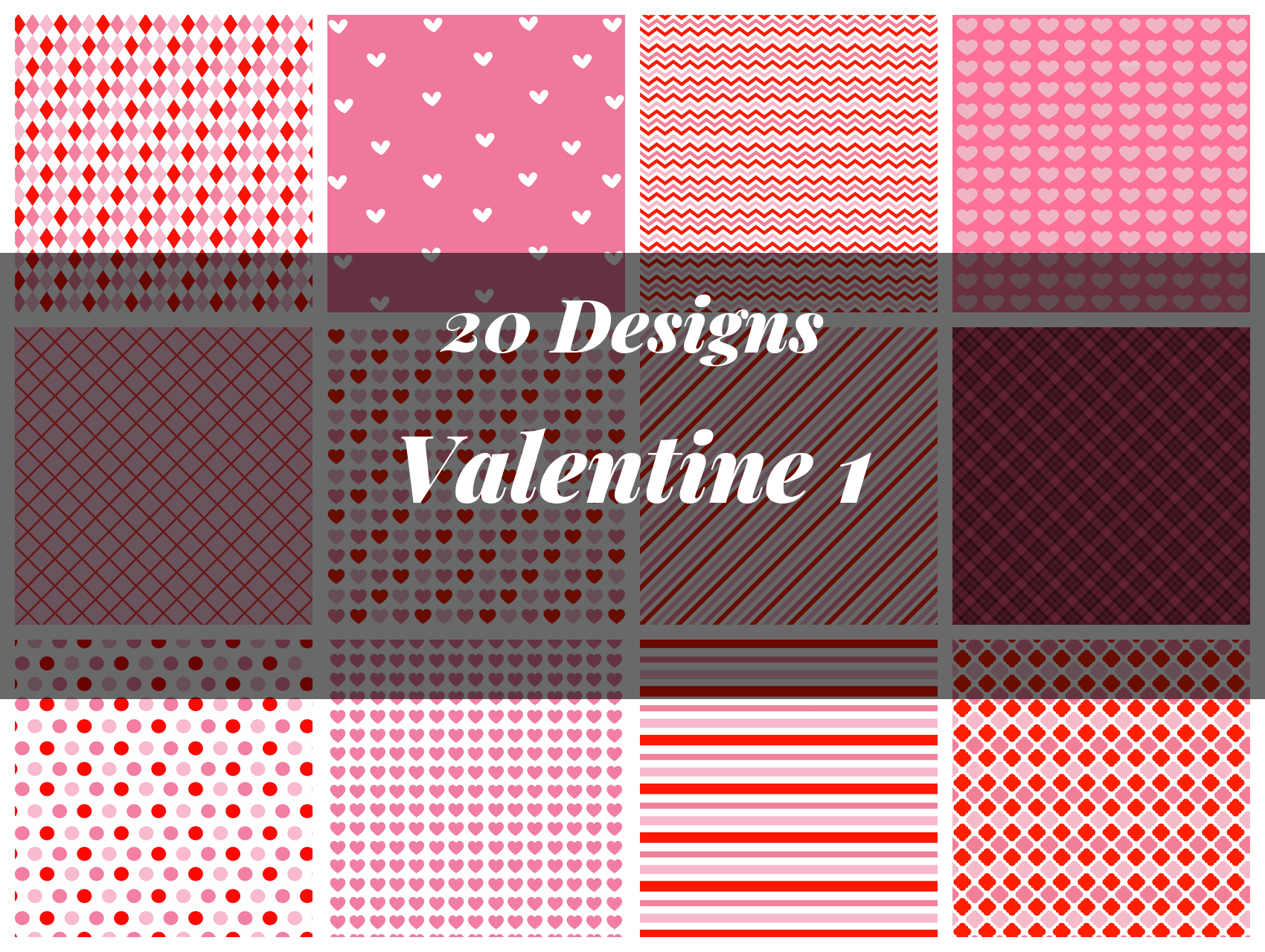 Valentine Seamless Digital Paper 1 - CraftNest - Digital Crafting and Art