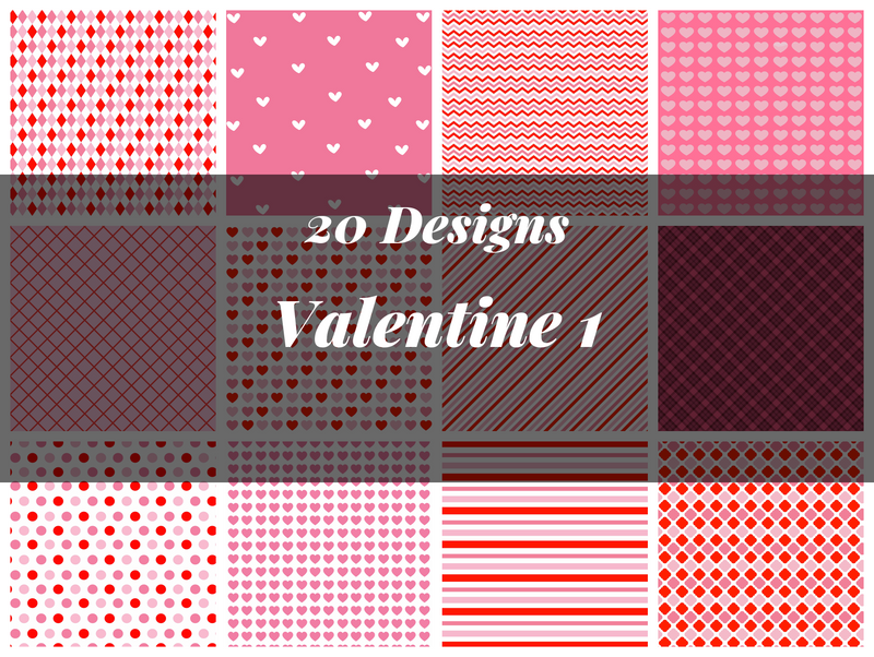 Valentine Seamless Digital Paper 1 - CraftNest - Digital Crafting and Art