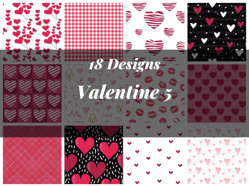 Valentine Seamless Digital Paper 5 - CraftNest - Digital Crafting and Art