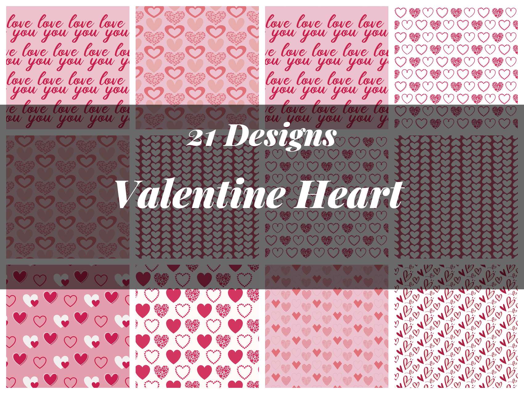Valentine Heart Seamless Digital Paper - CraftNest - Digital Crafting and Art