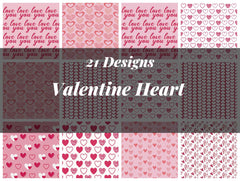 Valentine Heart Seamless Digital Paper - CraftNest - Digital Crafting and Art
