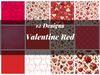Valentine Red Seamless Digital Paper