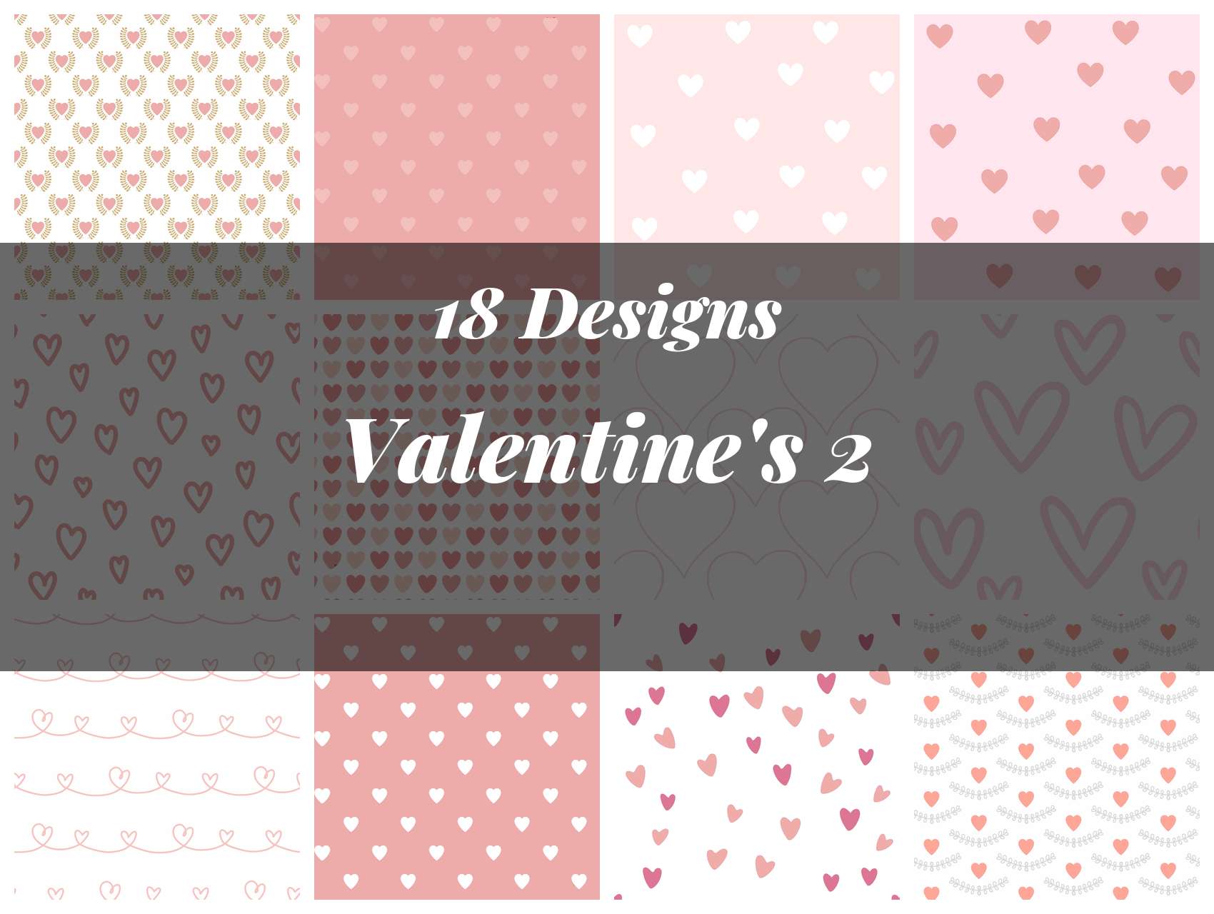 Valentine's Seamless Digital Paper 2 - CraftNest - Digital Crafting and Art