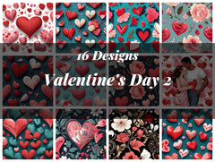 Valentine's Day Seamless Digital Paper 2 - CraftNest - Digital Crafting and Art