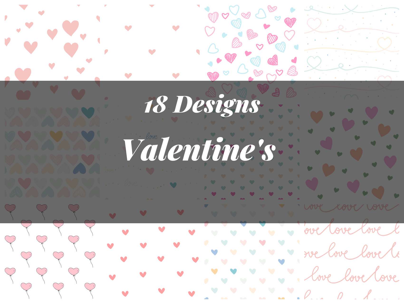 Valentine's Seamless Digital Paper - CraftNest - Digital Crafting and Art