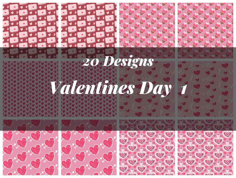 Valentines Day Seamless Digital Paper 1 - CraftNest - Digital Crafting and Art