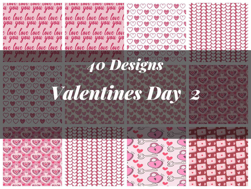 Valentines Day Seamless Digital Paper 2 - CraftNest - Digital Crafting and Art
