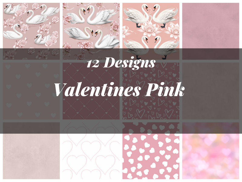 Valentines Pink Seamless Digital Paper - CraftNest - Digital Crafting and Art