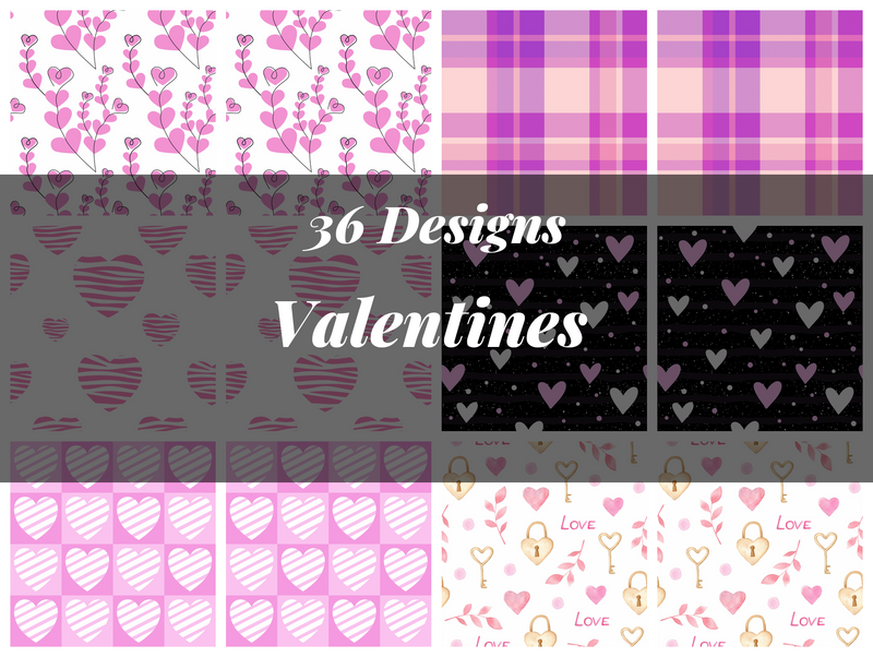 Valentines Seamless Digital Paper - CraftNest - Digital Crafting and Art