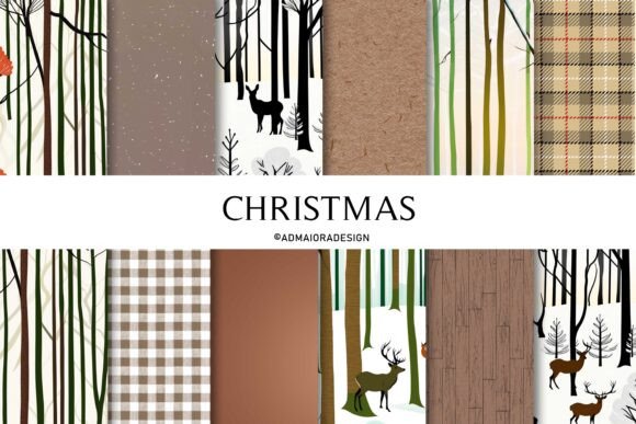 Winter Seamless Digital Paper 1 - CraftNest - Digital Crafting and Art
