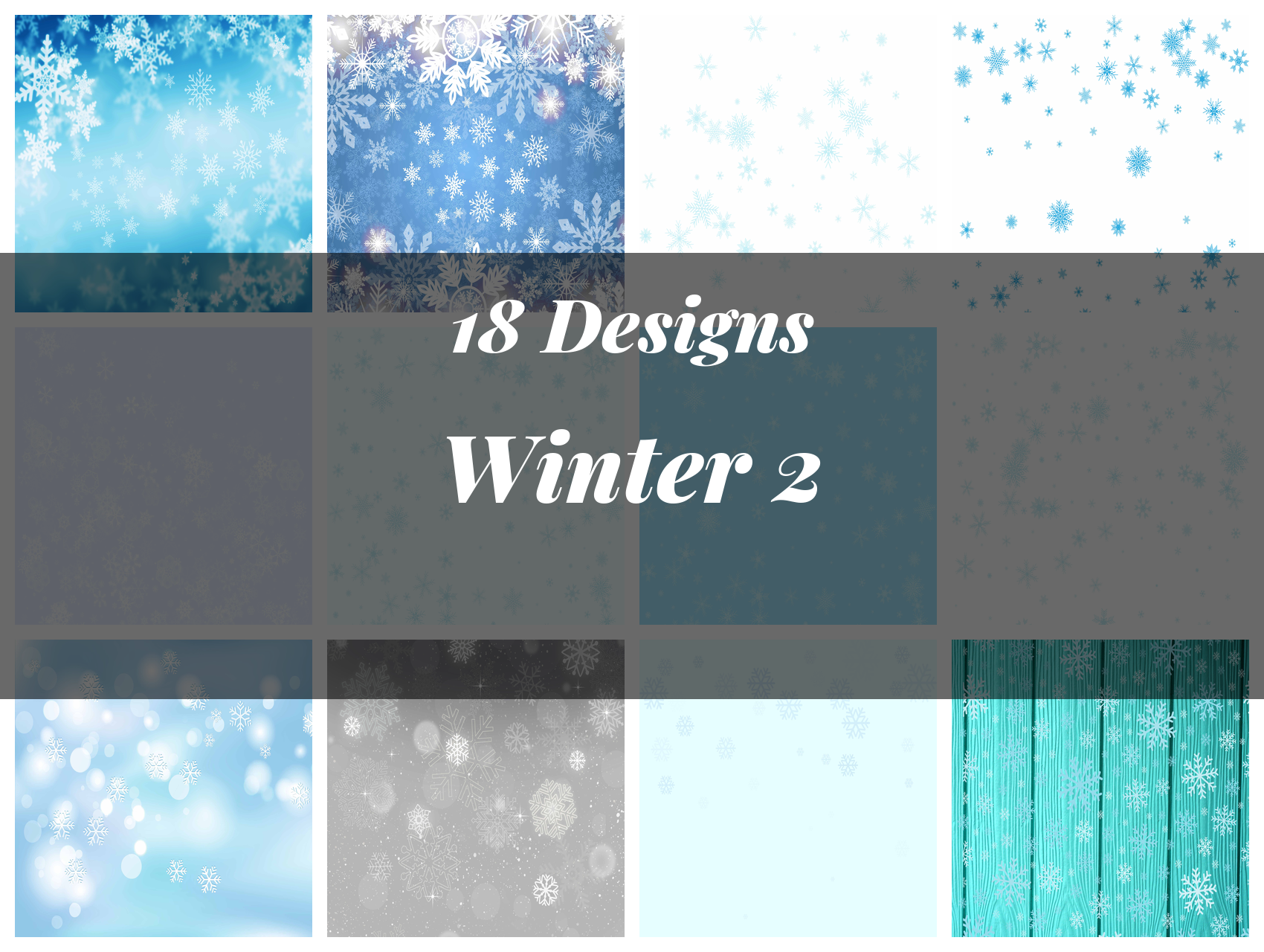 Winter Seamless Digital Paper 2 - CraftNest - Digital Crafting and Art