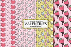 Cute Valentine Seamless Digital Paper - CraftNest - Digital Crafting and Art