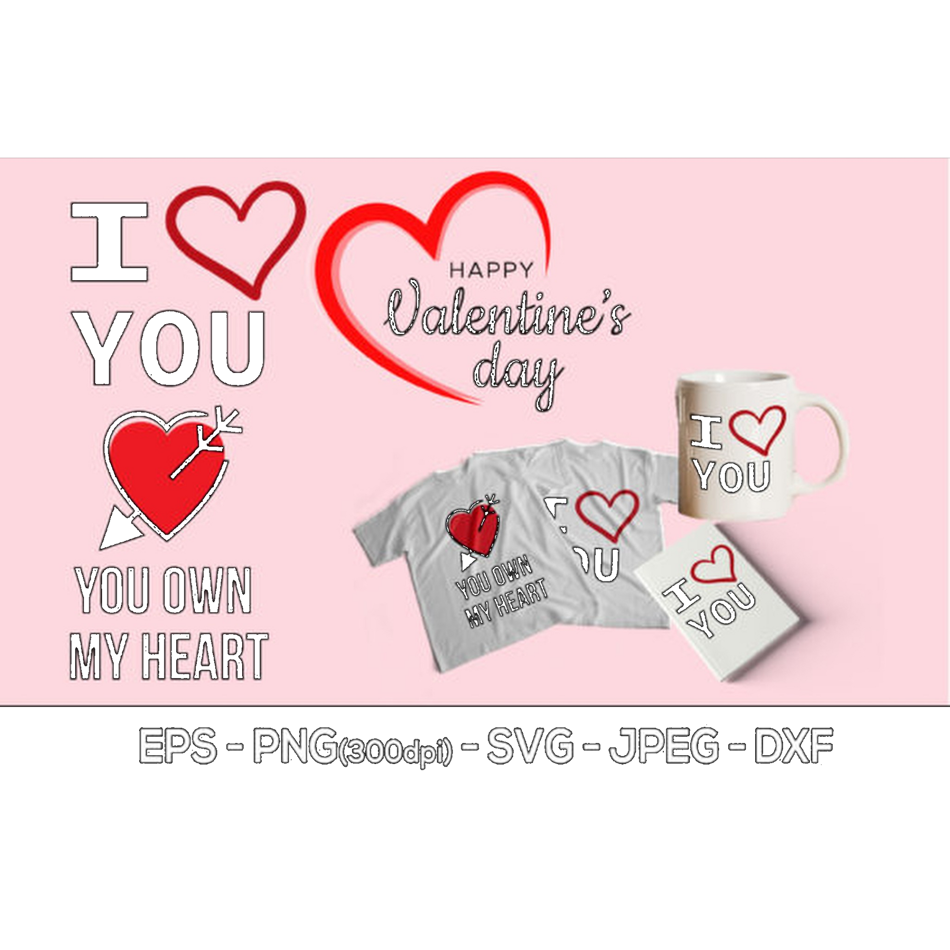 Valentine Love SVG - CraftNest - Digital Crafting and Art