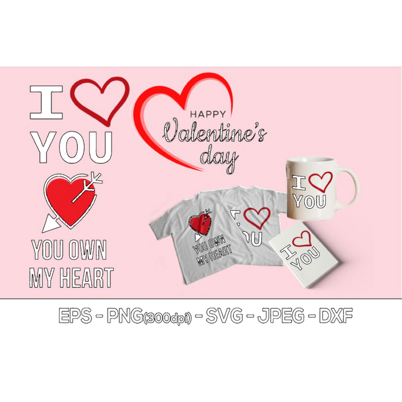 Valentine Love SVG - CraftNest - Digital Crafting and Art