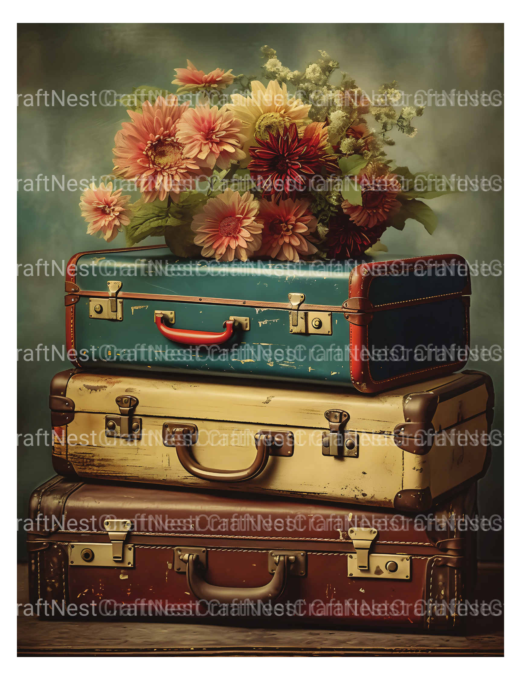 Vintage Flower Object Coloring Book - CraftNest - Digital Crafting and Art