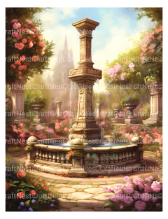 Formal Garden Coloring Book - CraftNest - Digital Crafting and Art