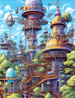 Sci-Fi Landscape Coloring Book - CraftNest - Digital Crafting and Art