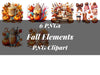 Fall Elements Animals Clipart