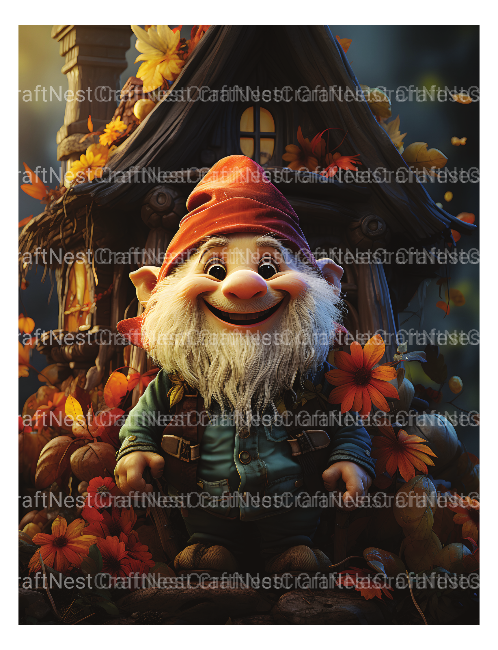 Gnome Coloring Book 2 - CraftNest - Digital Crafting and Art