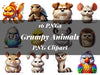 Grumpy Animals Clipart