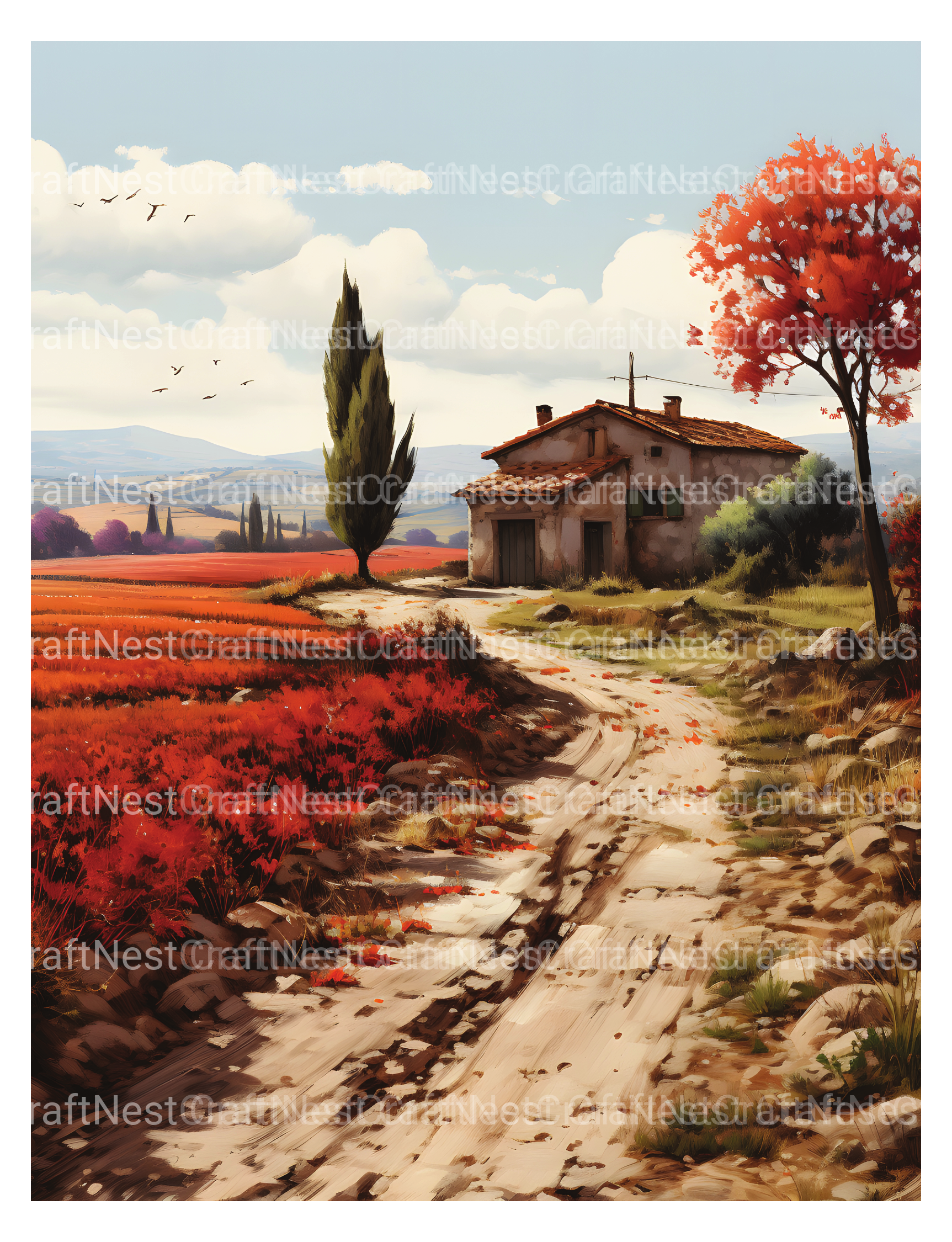 Spanish Country Houses Coloring Book - CraftNest - Digital Crafting and Art