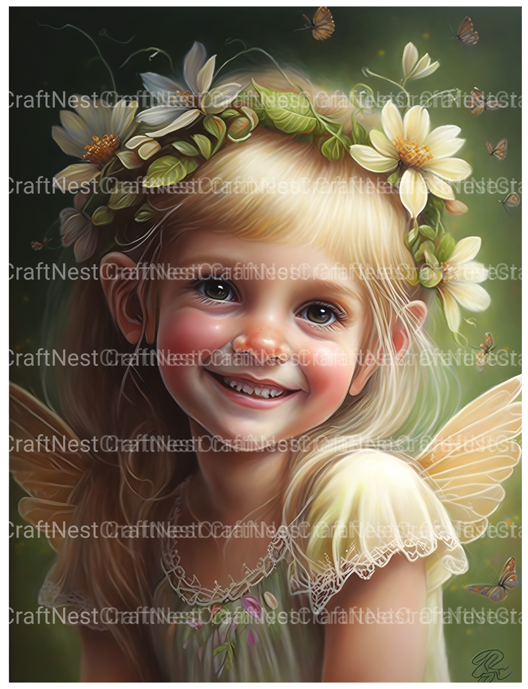 Flower Princess Coloring Book - CraftNest - Digital Crafting and Art