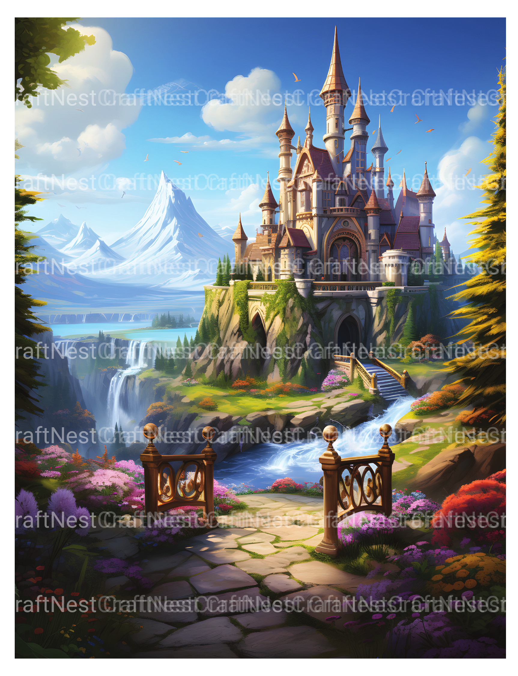 Fairytale Kingdom Coloring Book