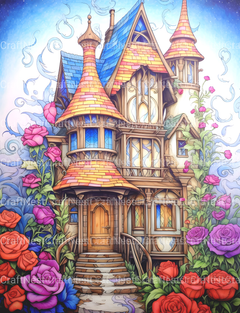 Gothic Houses Coloring Book - CraftNest - Digital Crafting and Art