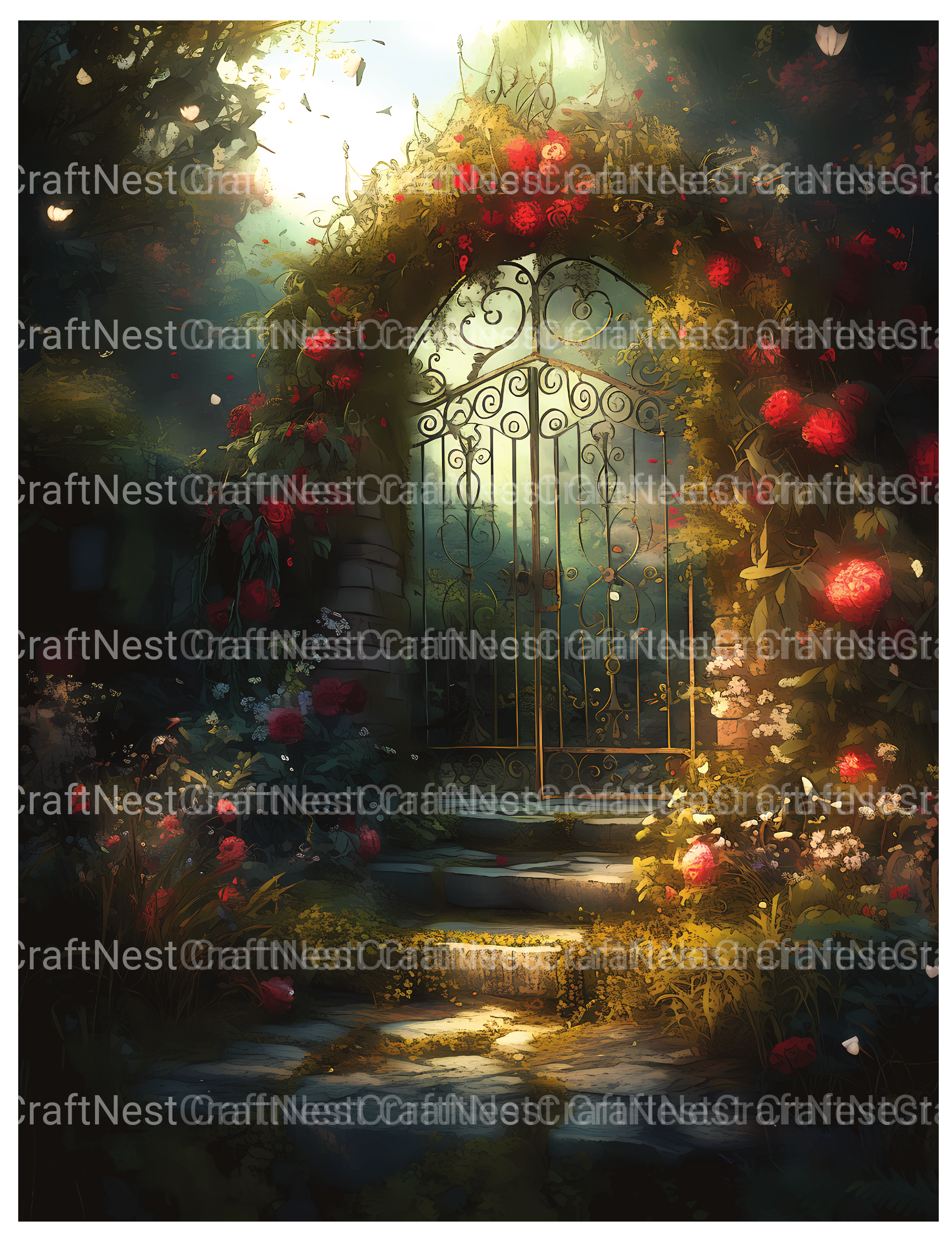 Secret Garden Coloring Book - CraftNest - Digital Crafting and Art