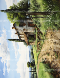 Old Italian Country Houses Coloring Book - CraftNest - Digital Crafting and Art