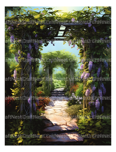 Garden Arbor Coloring Book - CraftNest - Digital Crafting and Art