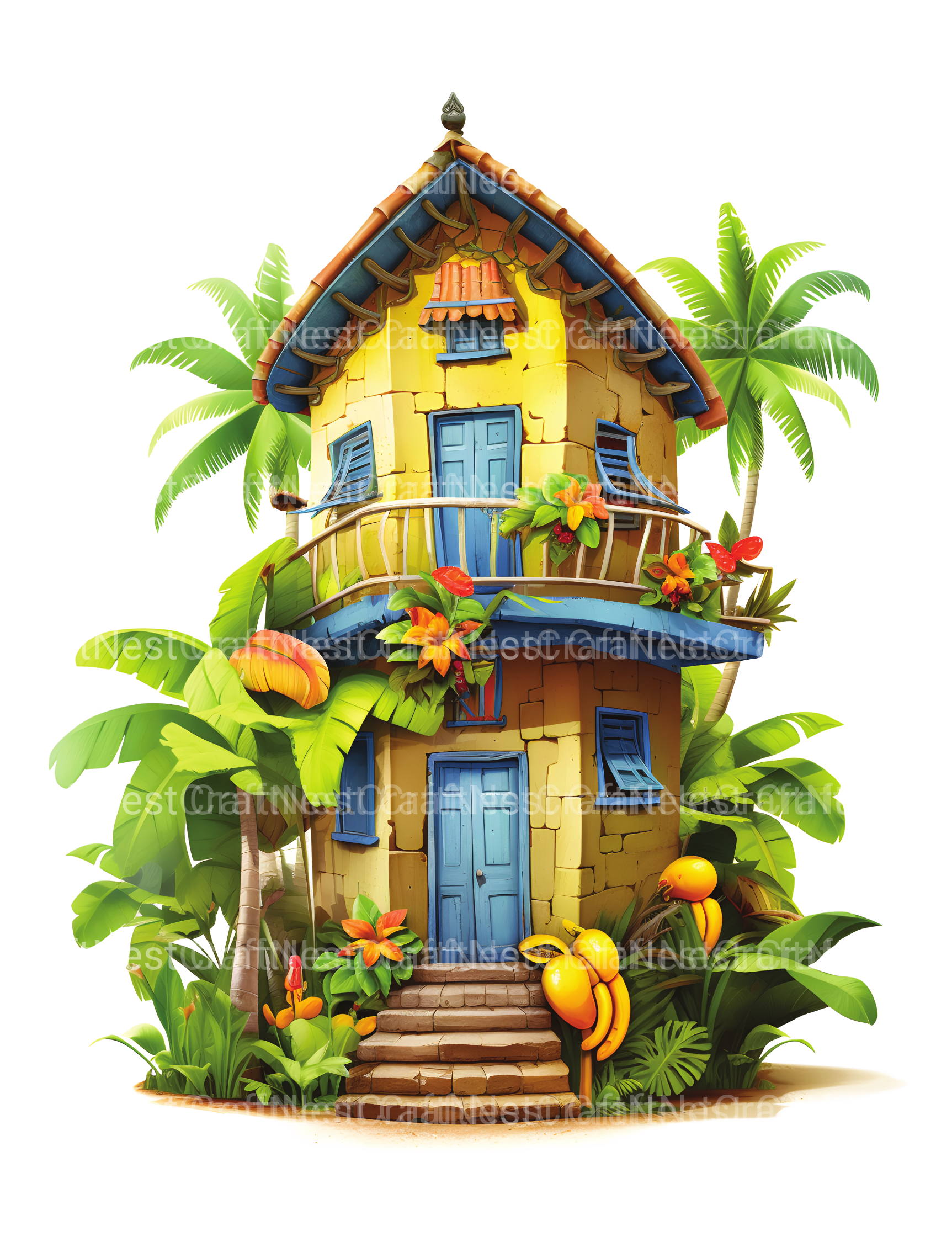 Chile Tiny House Coloring Book