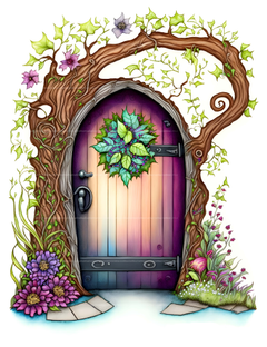Enchanted Fairy Doors Coloring Book - CraftNest - Digital Crafting and Art