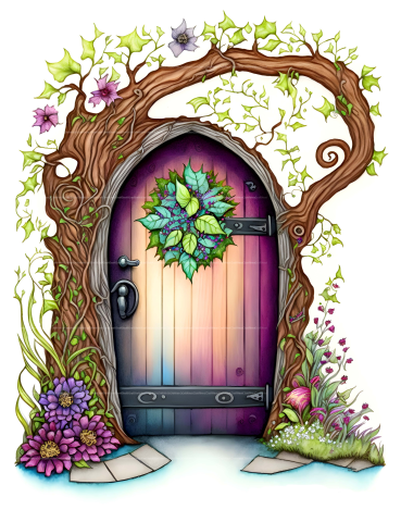 Enchanted Fairy Doors Coloring Book - CraftNest - Digital Crafting and Art