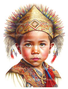 Inca Girl Coloring Book - CraftNest - Digital Crafting and Art