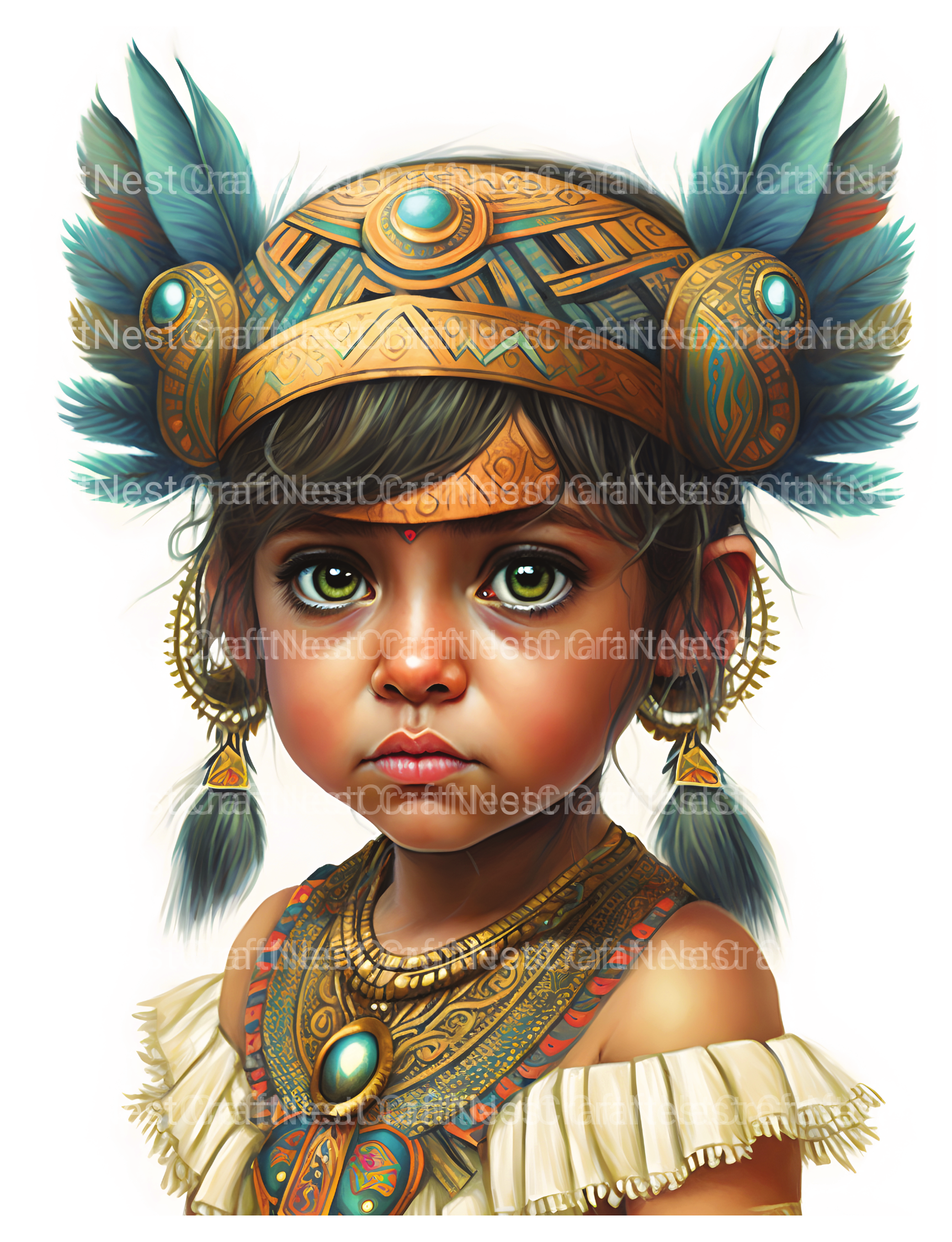 Aztec Boy Coloring Book - CraftNest - Digital Crafting and Art