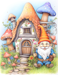 Gnome Coloring Book - CraftNest - Digital Crafting and Art