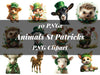 Waldfarmtiere St. Patricks Clipart