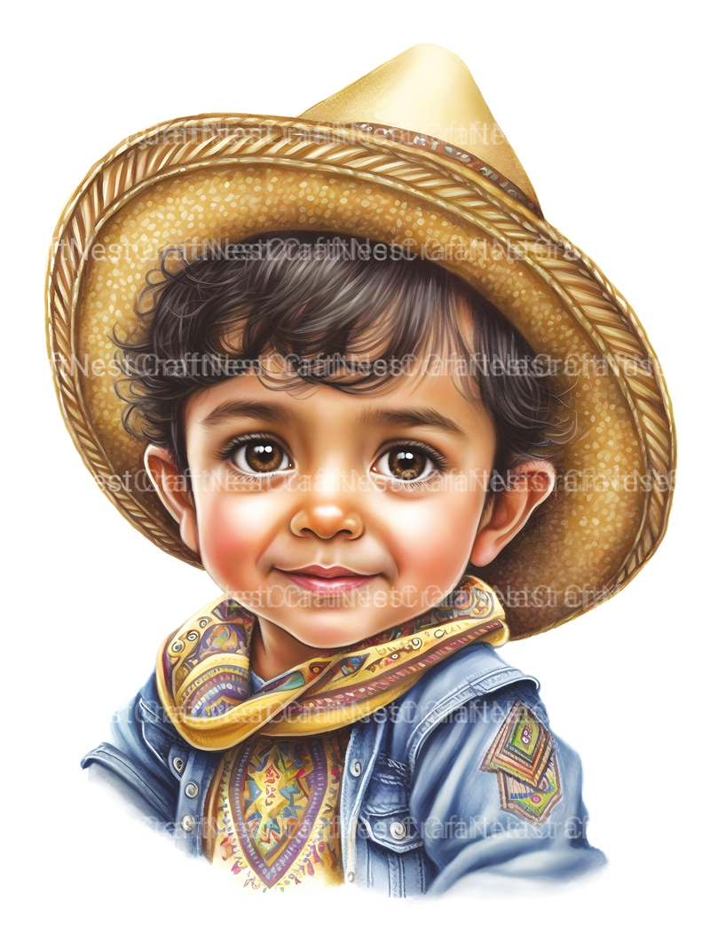 Cute Mexican Boy Coloring Book - CraftNest - Digital Crafting and Art
