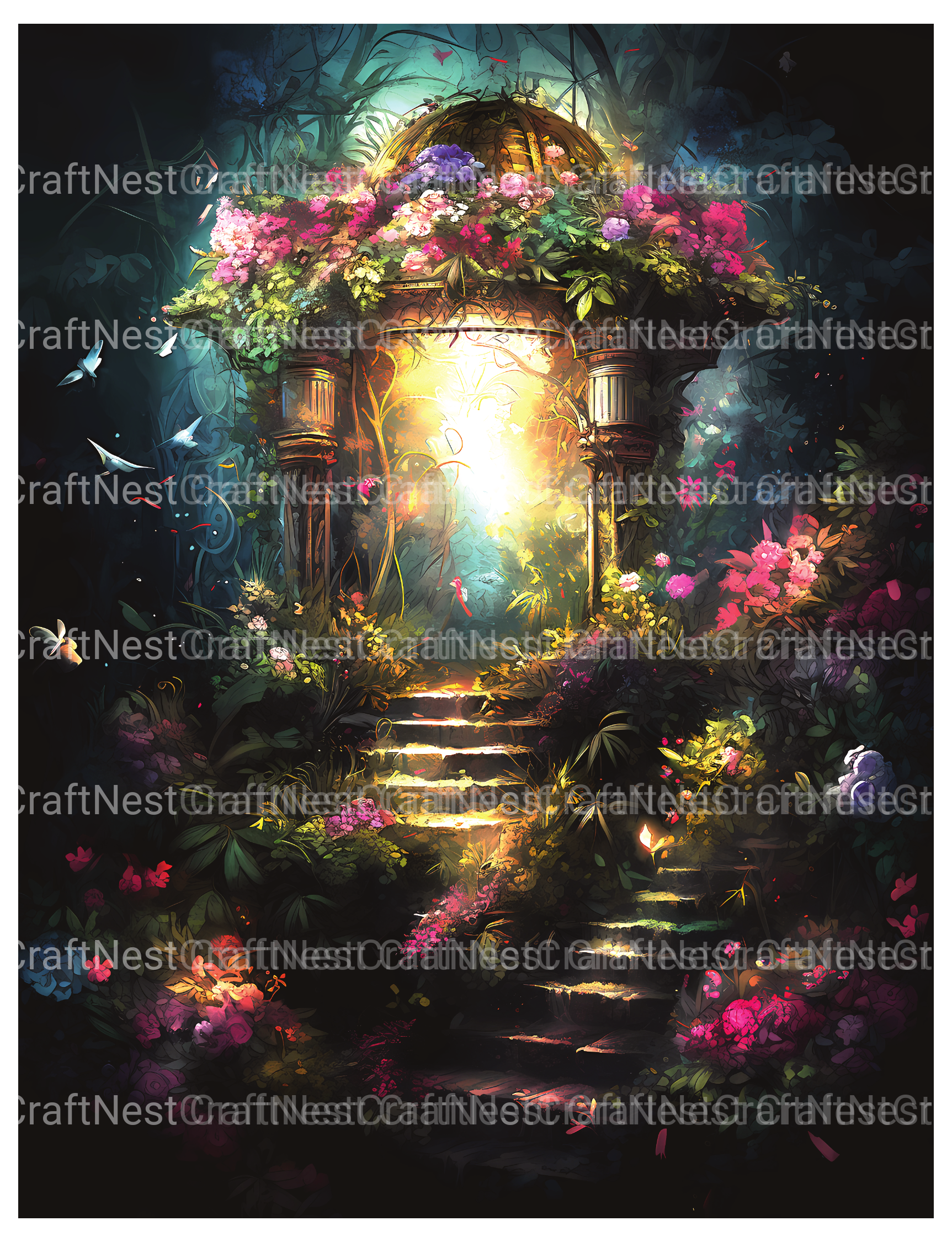 Secret Garden Coloring Book - CraftNest - Digital Crafting and Art