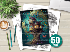 Treehouse Coloring Book 2 - CraftNest - Digital Crafting and Art