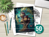 Treehouse Coloring Book 2