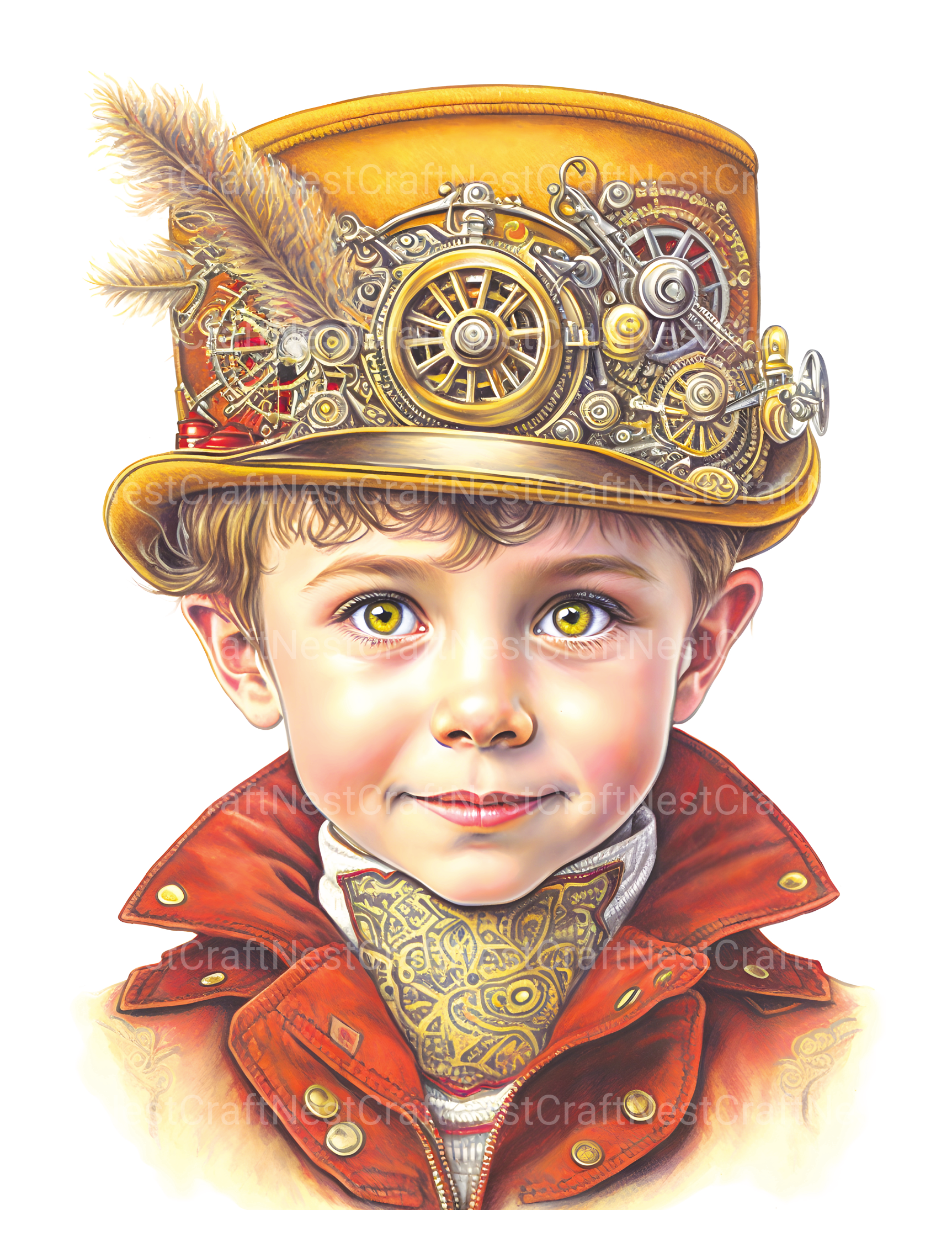 Steampunk Girl Coloring Book - CraftNest - Digital Crafting and Art