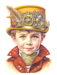 Steampunk Girl Coloring Book - CraftNest - Digital Crafting and Art