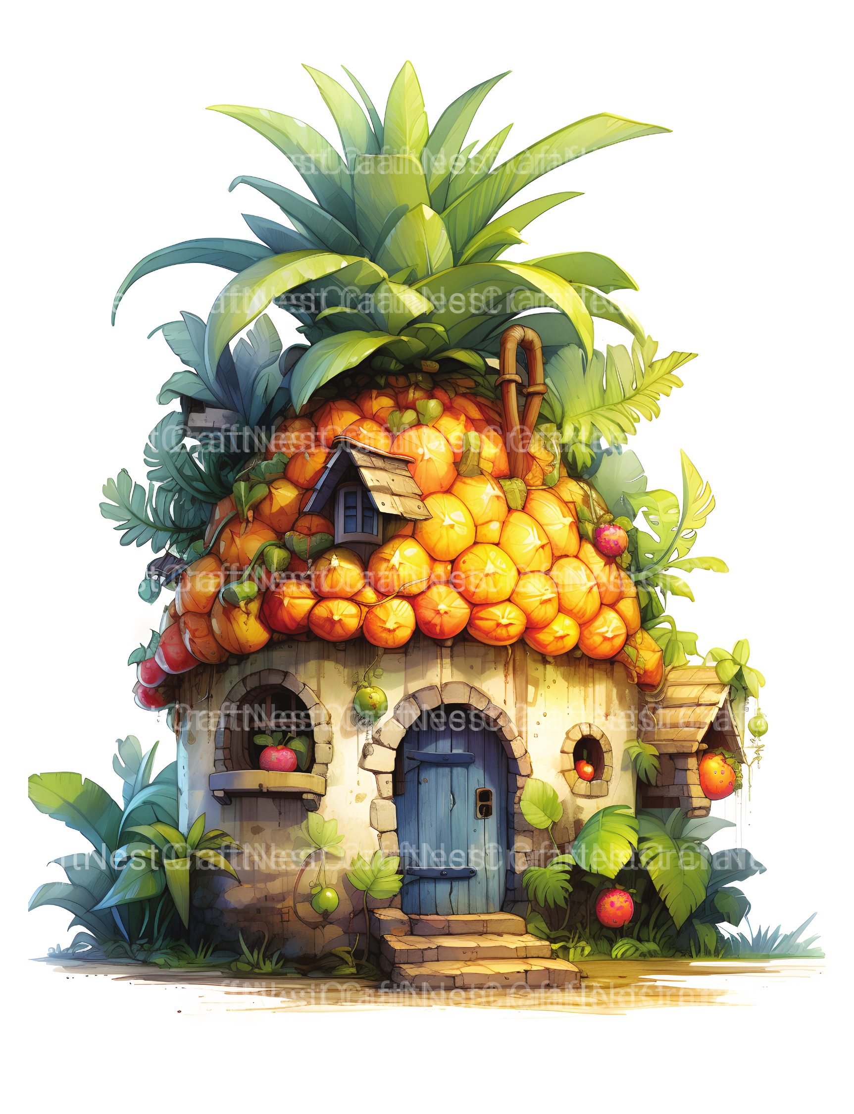 Fairy House Coloring Book - CraftNest - Digital Crafting and Art