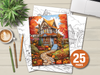 Autumn House Coloring Book