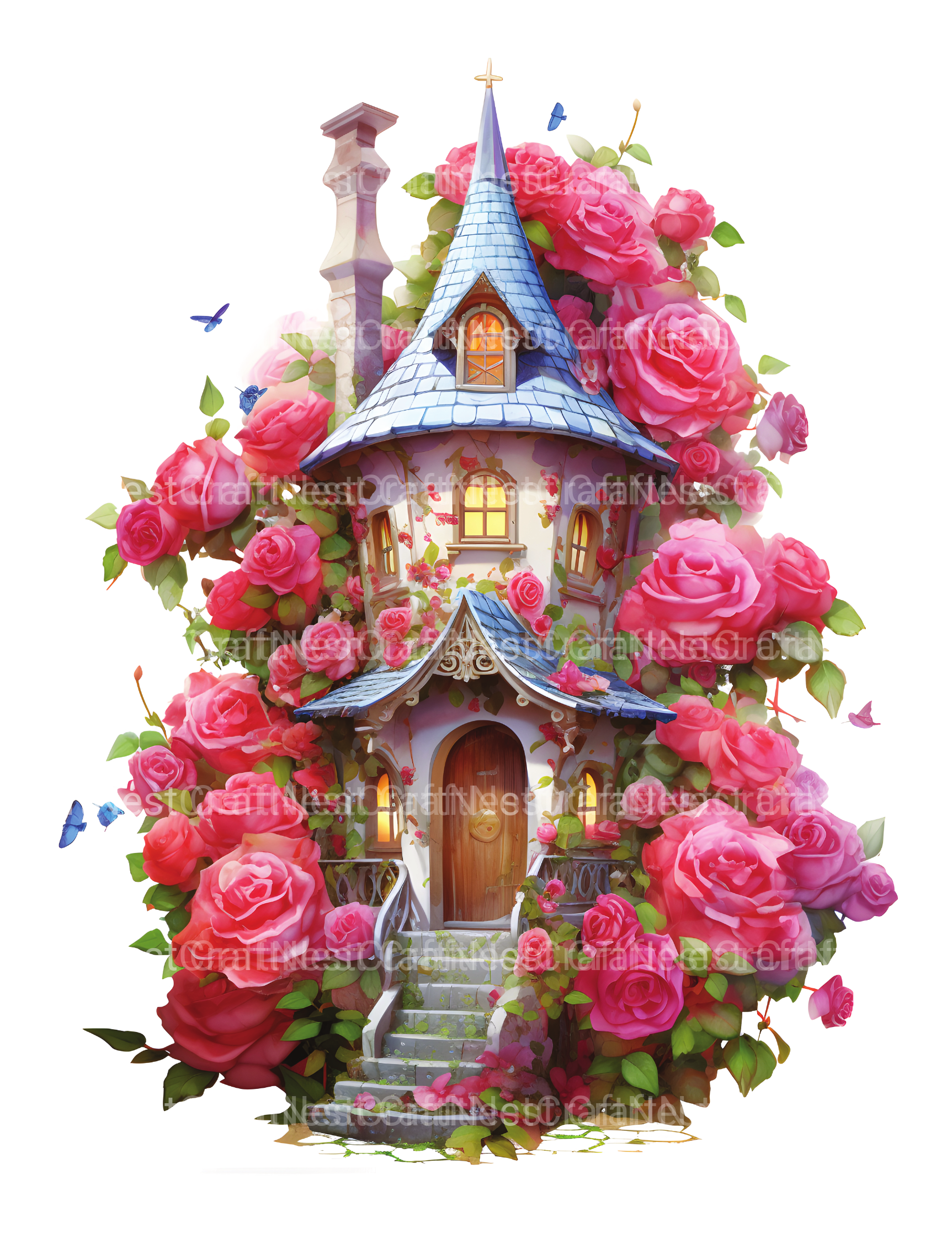 Blooming House Coloring Book - CraftNest - Digital Crafting and Art